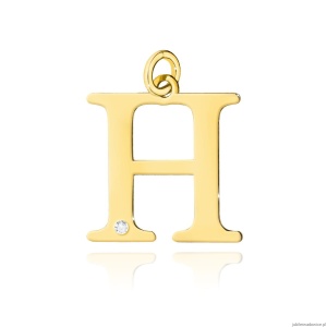 Zawieszka Z0070 Diament 0,005ct - litera H - żółte złoto