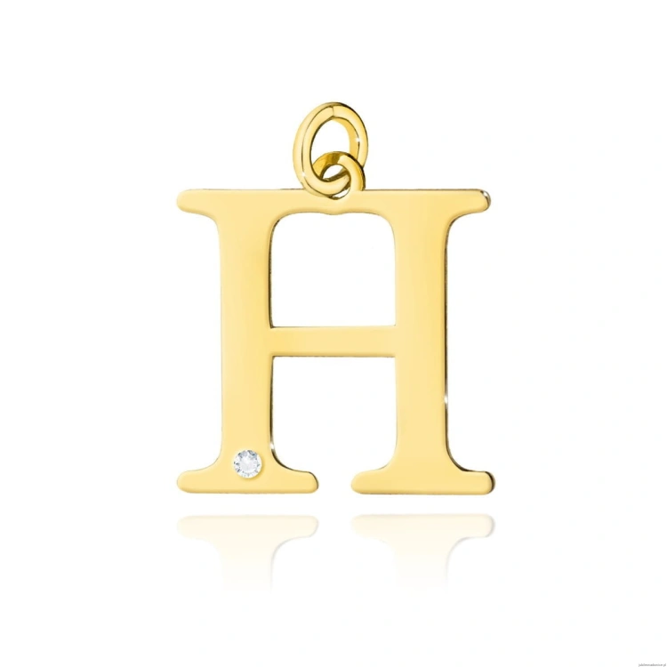 Zawieszka Z0070 Diament 0,005ct - litera H - żółte złoto