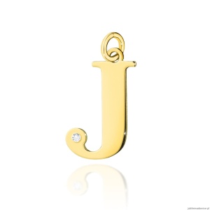 Zawieszka Z0070 Diament 0,005ct - litera J - żółte złoto