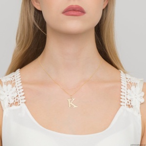 Zawieszka Z0070 Diament 0,005ct - litera K - żółte złoto