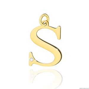 Zawieszka Z0070 Diament 0,005ct - litera S - żółte złoto