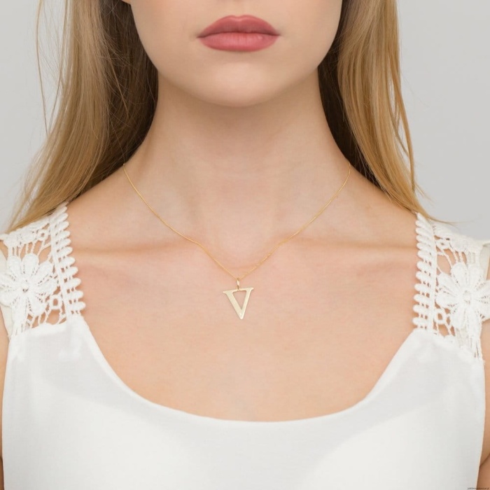 Zawieszka Z0070 Diament 0,005ct - litera V - żółte złoto