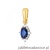 Zawieszka Z0512 Szafir 0,30ct żółte złoto