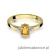 Pierścionek W301 Cytryn 0,60ct żółte złoto