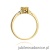 Pierścionek W301 Cytryn 0,60ct żółte złoto