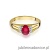 Pierścionek W005 Granat 0,50ct żółte złoto
