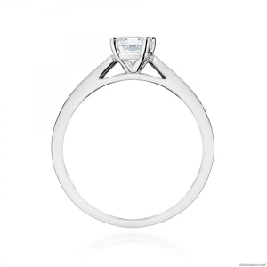 Pierścionek W0052 Diament Laboratoryjny 0,50ct białe złoto