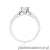 Pierścionek W0052 Diament Laboratoryjny 0,50ct białe złoto