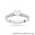 Pierścionek W0052 Diament Laboratoryjny 0,50ct białe złoto