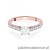 Pierścionek W0052 Diament Laboratoryjny 0,50ct różowe złoto