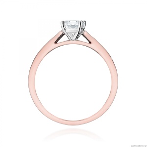 Pierścionek W0052 Diament Laboratoryjny 0,50ct różowe złoto