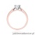 Pierścionek W0052 Diament Laboratoryjny 0,50ct różowe złoto