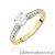 Pierścionek W0052 Diament Laboratoryjny 0,50ct żółte złoto