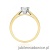 Pierścionek W0052 Diament Laboratoryjny 0,50ct żółte złoto