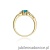 Pierścionek W010 Topaz London Blue 0,50ct żółte złoto