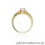 Pierścionek W014 Różowy Topaz 0,50ct żółte złoto