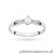 Pierścionek W0171 Diament Laboratoryjny 0,15ct białe złoto