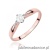 Pierścionek W0171 Diament Laboratoryjny 0,15ct różowe złoto