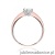 Pierścionek W0171 Diament Laboratoryjny 0,15ct różowe złoto