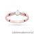 Pierścionek W0171 Diament Laboratoryjny 0,15ct różowe złoto