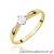 Pierścionek W0171 Diament Laboratoryjny 0,15ct żółte złoto