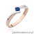 Pierścionek W0177 Szafir 0,15ct różowe złoto
