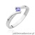 Pierścionek W0177 Tanzanit 0,15ct białe złoto