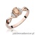 Pierścionek W019 Morganit 0,40ct różowe złoto