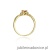 Pierścionek W019 Morganit 0,40ct żółte złoto