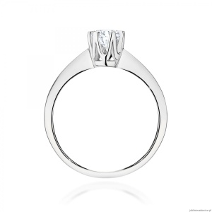 Pierścionek W0220 Diament Laboratoryjny 0,50ct białe złoto