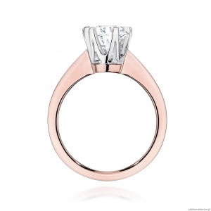 Pierścionek W0220 Diament Laboratoryjny 1,00ct różowe złoto