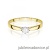 Pierścionek W0222 Diament Laboratoryjny 0,10ct żółte złoto