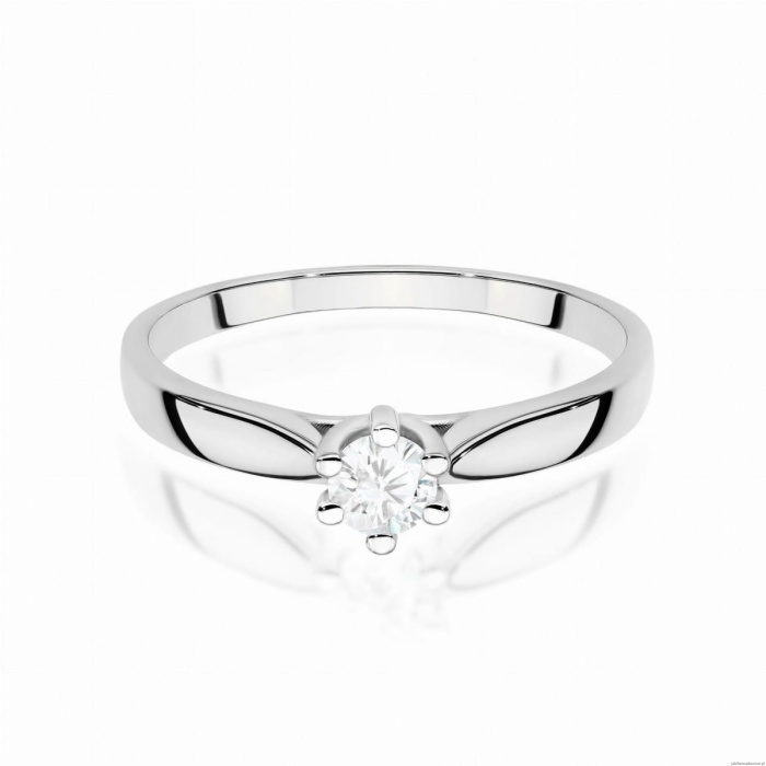 Pierścionek W0222 Diament Laboratoryjny 0,30ct białe złoto