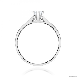 Pierścionek W0222 Diament Laboratoryjny 0,30ct białe złoto