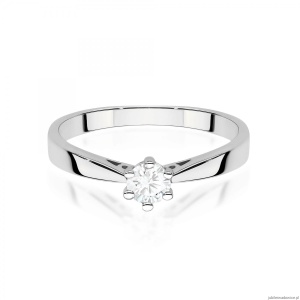 Pierścionek W0229 Diament Laboratoryjny 0,30ct białe złoto