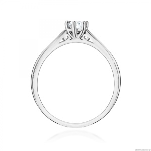 Pierścionek W0229 Diament Laboratoryjny 0,30ct białe złoto