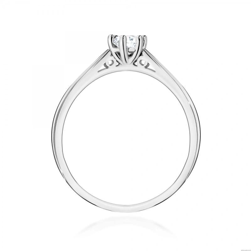 Pierścionek W0229 Diament Laboratoryjny 0,30ct białe złoto