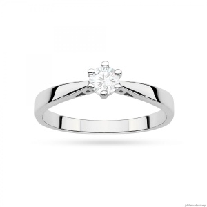 Pierścionek W0229 Diament Laboratoryjny 0,30ct białe złoto
