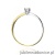 Pierścionek W0230 Diament Laboratoryjny 0,10ct żółte złoto