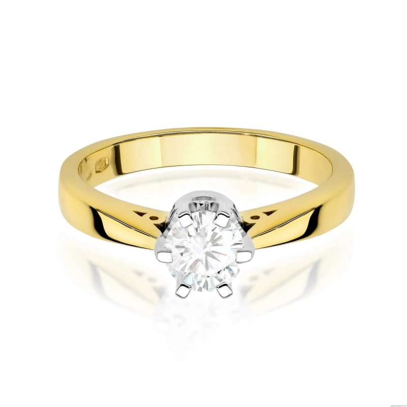Pierścionek W0234 Diament Laboratoryjny 1,00ct żółte złoto