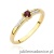 Pierścionek W0258 Rubin 0,15ct żółte złoto