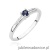 Pierścionek W0258 Szafir 0,15ct białe złoto