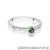 Pierścionek W0258 Szmaragd 0,15ct białe złoto