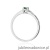 Pierścionek W0258 Szmaragd 0,15ct białe złoto