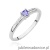 Pierścionek W0258 Tanzanit 0,15ct białe złoto
