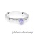Pierścionek W0258 Tanzanit 0,15ct białe złoto