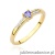 Pierścionek W0258 Tanzanit 0,15ct żółte złoto