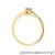 Pierścionek W0258 Tanzanit 0,15ct żółte złoto