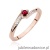 Pierścionek W0262 Rubin 0,15ct różowe złoto