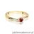 Pierścionek W0262 Rubin 0,15ct żółte złoto